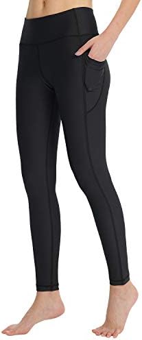 זרוני גבוהה מותן יוגה מכנסיים עם כיסים קאפרי / ארוך בטן בקרת לנשים 4 דרך למתוח אימון ריצה חותלות