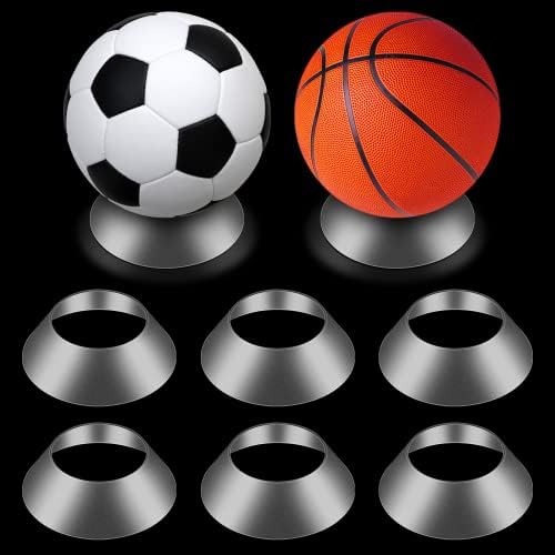 6 חתיכות מזכרות כדור מעמד כדור הכן כדור דוכן תצוגת מחזיק כדורגל כדור לעמוד כדורסל כדורגל כדורעף