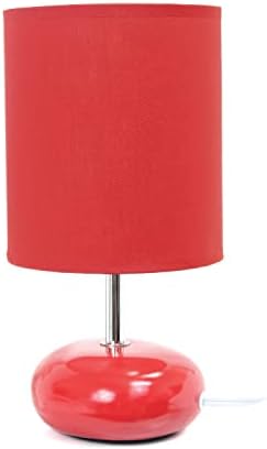 עיצובים פשוטים סגן 2005 - אדום סטוניס מראה אבן קטנה מנורת שולחן ליד מיטת שולחן, אדום