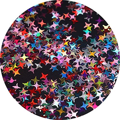 שוקלה ליאנג926 8 גרם 4 ממ הולוגרפיקה לייזר כוכב נייל כוכבים פאייטים לציפורניים צבעוני פתיתי פאייט