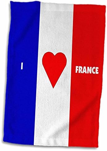 3drose Florene Décor II - דגל צרפתי חדש - מגבות