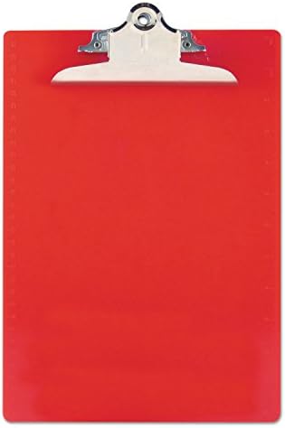סונדרס 21601 לוחות פלסטיק ממוחזרים כובע קליפ 1 אינץ ' 8 1/2 על 12 גיליונות אדום