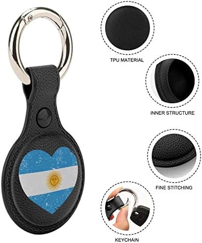 ארגנטינה, רטרו, לב, בצורת, דגל, מקרה, עבור, איירטאג, עם, מחזיק, מפתחות, מגן, כיסוי, אוויר,