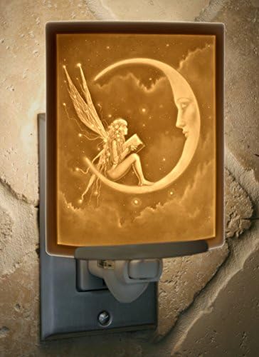 סיפור פיות מנורת לילה ליתופאן פורצלן שקוף-אמנות מאת דלמארה