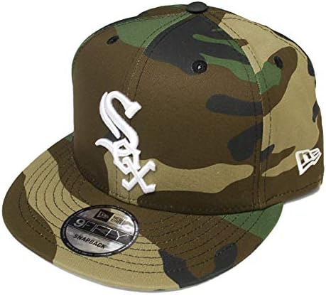 עידן חדש של ליגת הבייסבול שיקגו ווייט סוקס וודלנד הסוואה מצדיעה לשירות מתכוונן 9 חמישים כובע כובע
