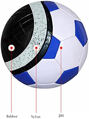 כדורגל כדור גודל 2,3, 4, 5 לבן כחול חיצוני ומקורה בית ספר ספורט פעילות אנטי פיצוץ קלאסי עיצוב מתאים לילדים