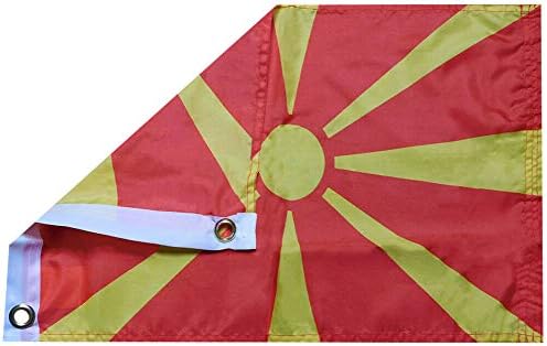 סופרסטור סיטונאי אמריקאי צפון מקדוניה מדינה 100D 12x18 12 X18 ארוג דגל ניילון דגל באנר