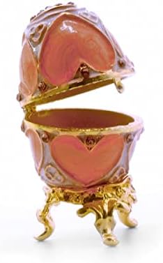 מכירת חג סגנון פברג 'בסגנון תכשיטים בצורת ביצה תכשיטים צירים תכשיטים אספניים קופסאות צלמיות-מתנה נהדרת,