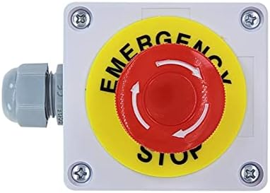 מתג לחיצה על עצירה חירום של Xuefu עם קופסה 22 ממ 1 לא 1 NC 10A 660V קופסה אטומה למים כפתור כפתור