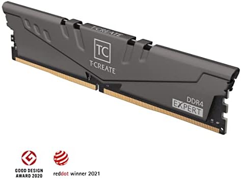 קבוצת צוות T-CRATE מומחה Overclocking 10L DDR4 32GB 3600MHz זיכרון שולחן עבודה TTCED432G3600HC18JDC01 חבילה