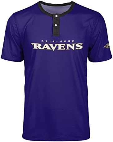 חולצת הלוגו של צוות ה- NFL של פוקו, שרוול קצר הנלי