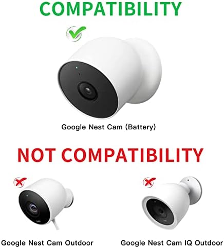 כבל חשמל 2 פאק תואם ל- Google Nest Cam