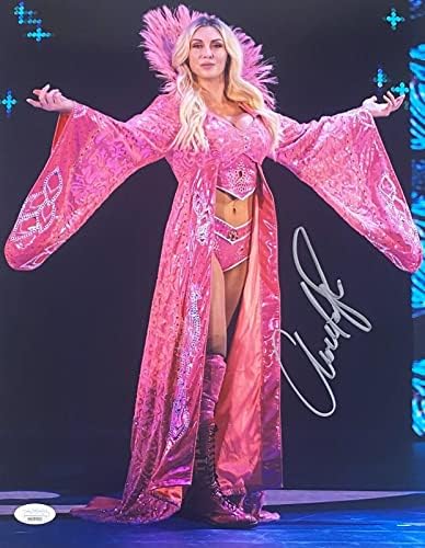 WWE בלעדי שרלוט פלייר חתום חתימה עם חתימה 11x14 תמונה jsa אותנטית 4 - תמונות היאבקות חתימה