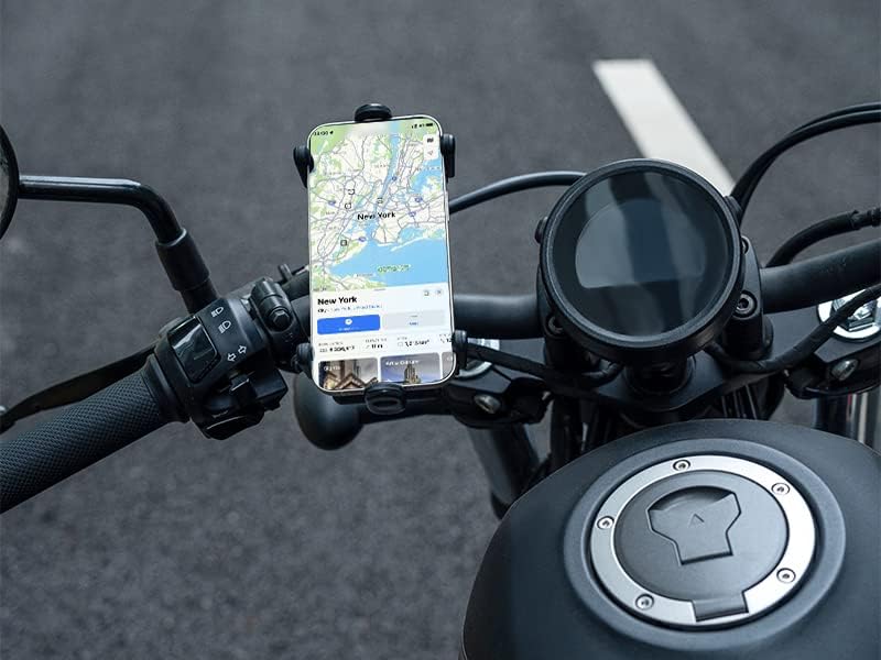 טלפון רוקברוס טלפון אופנוע מחזיק טלפון אופניים, מהדק טלפון סלולרי של כידון אופנוע, קליפ טלפון קטנוע