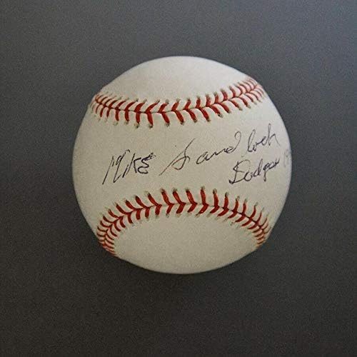 מייק סנדלוק 45-46 Dodger חתום על MLB Selig Baseball Auto B&E הולוגרמה - כדורי חתימה עם חתימה
