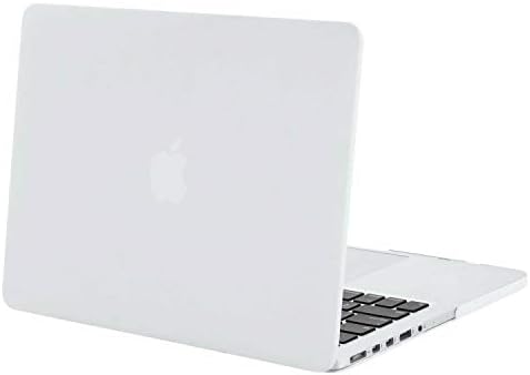 מארז קשיח סלולרי ללא מפותל לרשתית MacBook של אפל 13 אינץ ' - לבן