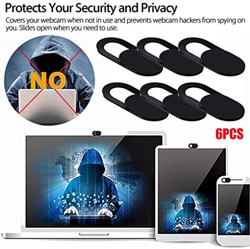 Sootop Black Camera Cover Blocker Privacy Privacy מחשב טלפון 6 יח '