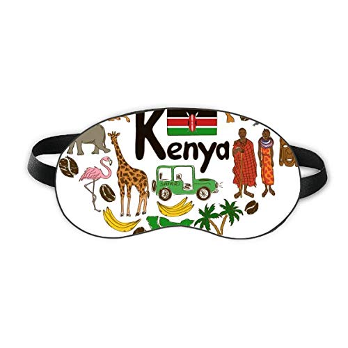 קניה אהבה נוף נוף לאומי דגל שינה מגן עיניים רך לילה כיסוי גוון כיסוי עיניים