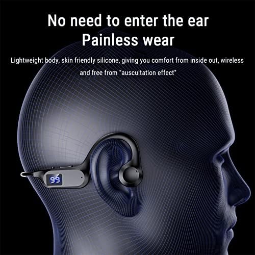 Moresec אוזניות אלחוטיות Bluetooth אוזניות אוזניים פתוחות Bluetooth 5.2 אוזניות אלחוטיות ספורט עם