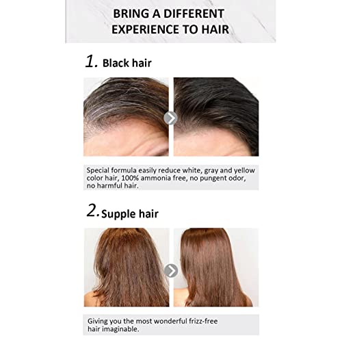 שיער מחשיך, ניקוי פחם שיער שחור שמפו בר שיער סבון שיער לגברים נשים צבע שחור, מרכיבים טבעיים, שמפו צבע