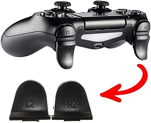 חלקי החלפת PS4 בקר PS4 PS4 R2 החלפת כפתור L1 L2 R1 R2 כפתור 2 קפיצים אביזרי החלפת בקר PS4 שחור 6 יחידות