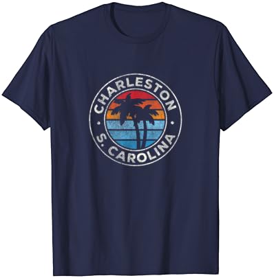חולצת טריקו של צ'רלסטון דרום קרוליינה SC גרפית רטרו משנות ה -70