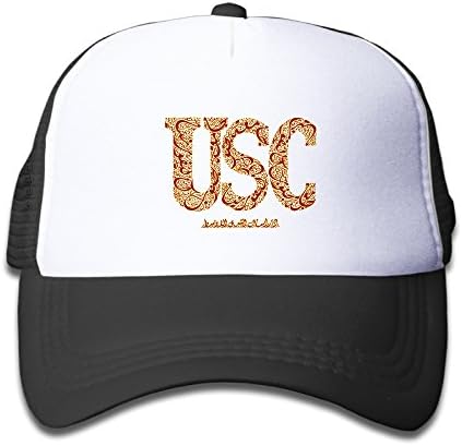כובע פעוטות לילדים כובע מתכוונן - אוניברסיטת דרום קליפורניה - לוגו של USC כובע כובע חיצוני שחור שחור