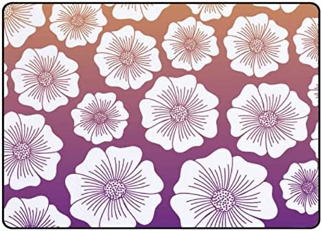 זוחל שטיח מקורה משחק מחצלת פרחים טרופיים לסלון חדר שינה חינוכי חינוך חינוכי שטיח שטיח 60x39 אינץ '