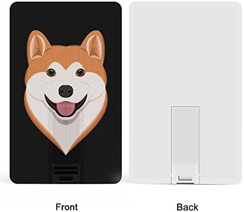 Cartoon Akita Card Card Card USB Flash כונני מזיכרון מותאם אישית מתנות תאגידיות מפתח ומתנות לקידום מכירות