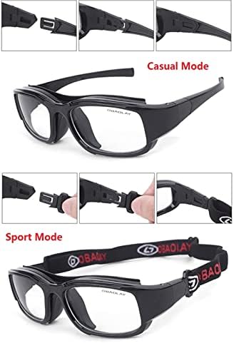 משקפי כדורסל dexlary, משקפי משקפי בטיחות מגן נגד ספורט חיצוני.