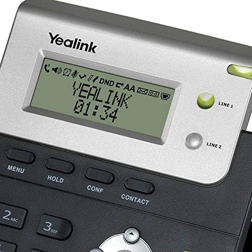 Yealink sip-t20 טלפון IP עם 2 קווי קווי וקול HD-לא poe