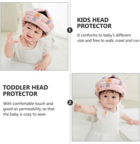 כובע: פעוט מתכוונן תינוק פגוש כובע כרית קסדת פגוש מצנפת תינוק קו לרתום כובע משענת ראש משמר ילדים בארה
