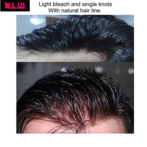 שיער טבעי פאה לגברים אירופאי שיער טבעי חתיכות גברים של 8 * 10 בסדר צרפתית תחרה יחידות שיער טבעי החלפת מערכת