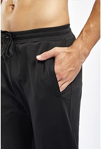מכנסי גולף גברים של פרואו עם כיס רוכסן רזים רזים מתאימים מכנסי טרנינג מותניים אלסטיים לגברים מכנסיים