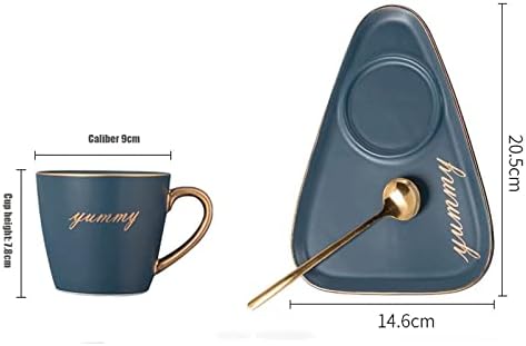 כוסות קפה קרמיקה של TDDGG ומערכות צלוחית ספל קפה אישי כוס תה נסיעות כוס מתנה זוגית מתנה