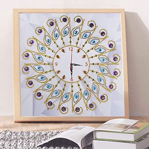 ערכות שעון ציור יהלומים 5D ציור יהלום שעון קיר מלאכת אמנות DIY AB7