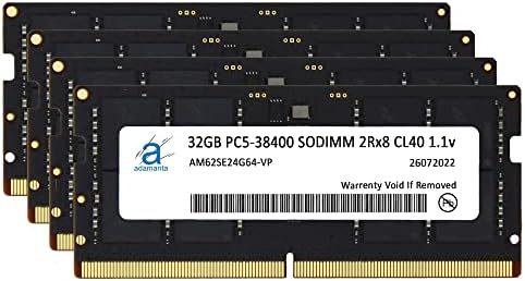 Adamanta 128GB DDR5 4800MHz PC5-38400 SODIMM 2RX8 CL40 1.1 וולט מחשב נייד מודול זיכרון שדרוג RAM