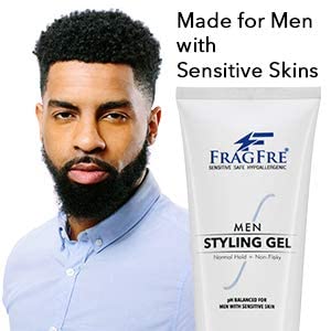 Fragfre גברים שיער סטיילינג ג'ל ניחוח ללא 8 גרם - pH מאוזן לגברים עם עורות רגישים - לא יציב מדי או קליל מדי