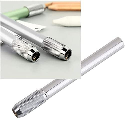 מאריכי עיפרון U-M מאריך עפרונות ראש כפולים לאמנים מתכווננים מתכת מתכת מתכוונת ממחזיק עט למשרד בית הספר 1 PCS