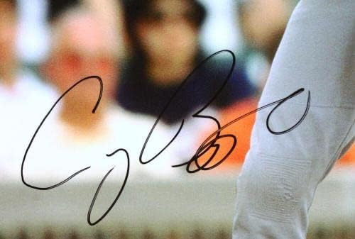 קרייג ביג'יו חתימה על חתימה של יוסטון אסטרוס 16x20 HM חבטת צילום- Tristar *שחור - תמונות MLB עם חתימה