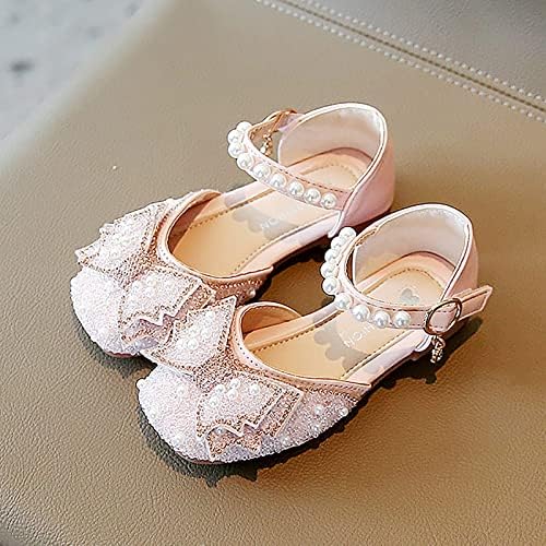 תינוק בנות שמלת נעלי החלקה רך מרי ג ' יין נעלי עקב נמוך נסיכת פרח נעלי מסיבת בית ספר חתונה