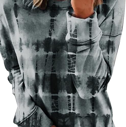 חולצת טוניקה של שרוול ארוך של נשים מזדמנים חולצת טוניקה אופנה דפסת אופנה חולצת טור