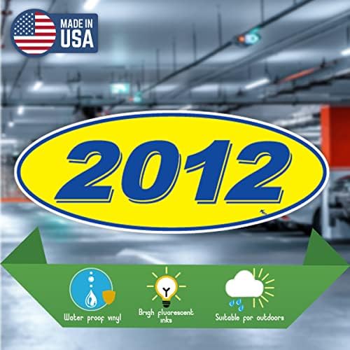 Versa Tags 2012 2013 2014 & 2015 דגם סגלגל שנת סוחרי רכב מדבקות חלונות נוצרות בגאווה בארצות הברית