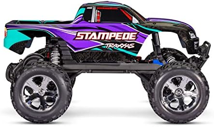 Traxxas Stampede®: 1/10 משאית מפלצת בקנה מידה. Ready-to-Race® עם מערכת רדיו TQ ™ 2.4GHz, XL-5 ESC