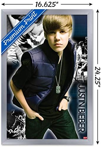 Trends International Justin Bieber - פוסטר קיר מגניב, 22.375 x 34, גרסה פרמיום לא ממוסגרת