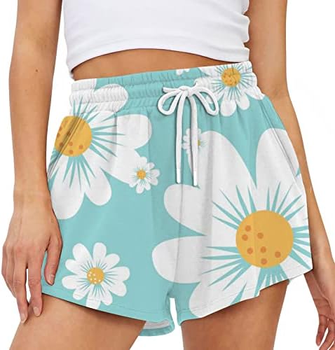 מכנסיים קצרים מטען לנשים בתוספת גודל נשים זיעה מכנסיים מקרית קיץ קומפי ספורט מכנסיים קצרים הדפסת הרזיה מכנסיים
