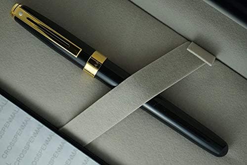 Cross Sheaffer בן לוויה מנהלים שחור לחתימת לכה אוסף פרלוד עם פגישות מזהב 22KT עט מזרקת ציפורן משובח