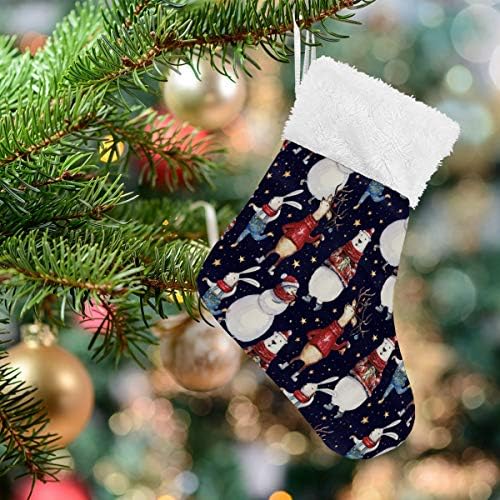 גרבי חג המולד של Alaza חג שמח קלאסית קלאסית קישוטים לגרביים קטנים בהתאמה אישית לעיצוב המסיבות של עונת