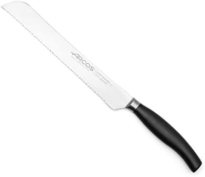 סכין לחם ארקוס 8 אינץ 'משוננת ניטרום ניטרוס ולהב 200 ממ. סכין מטבח. ידית POM פוליוקסי -מתילן ארגונומית.