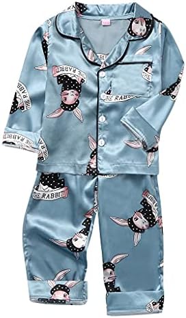 Xbkplo 9 חודשים פיג'מה ילדה פעוטה תינוקת תינוקת ילד אהבה חולצות לב ומכנסיים 2 יחידות פיג'מה פעוטות ילדת לילה